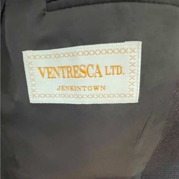 Ermenegildo Zegna Fine Wool Herringbone Brown Blazer Sport Coat Jacket Tan 44L - Picture 7 of 7